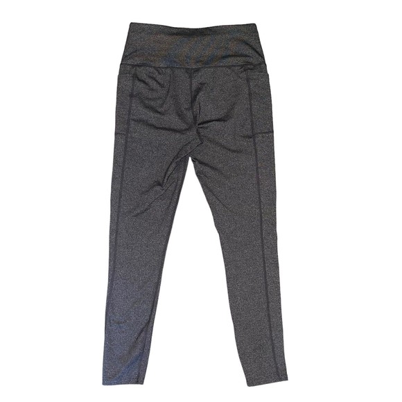 Skechers Active Leggings Yoga Side Pockets Skinny Leg Gray Stretch Size M - Picture 8 of 9